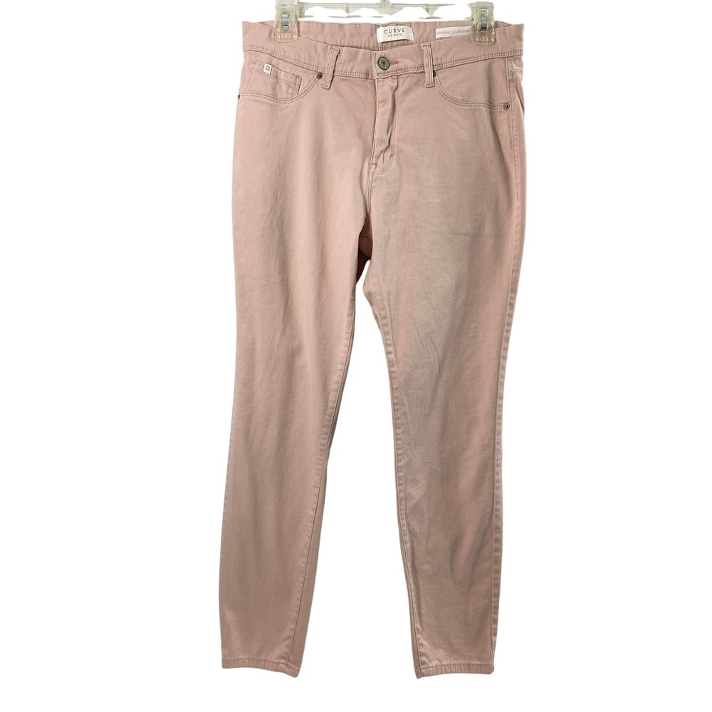 Curve Appeal Jegging Women 8 Minimalist Pastel Pink Skinny Stretch Hi Rise Jeans